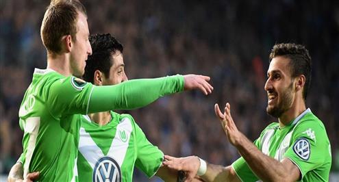 فولفسبورج ينهي مغامرة أرمينيا بيليفيلد برباعية ويصعد لمواجهة دورتموند بنهائي كأس ألمانيا